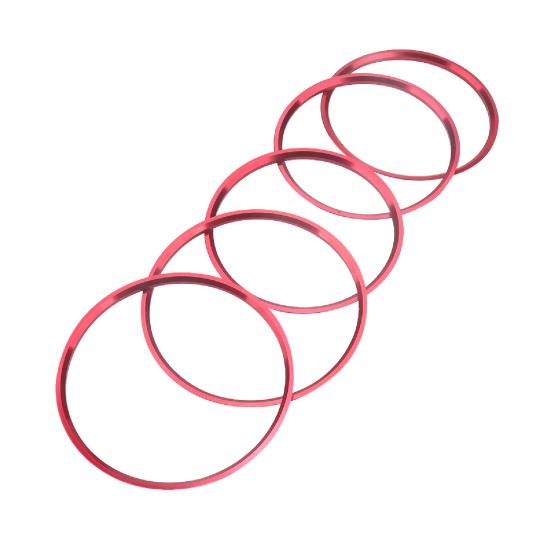 

5 шт. кольцевая накладка на выпускное отверстие для воздуха, самоклеящаяся крышка вентиляционного отверстия для кондиционирования воздуха для A/B красный