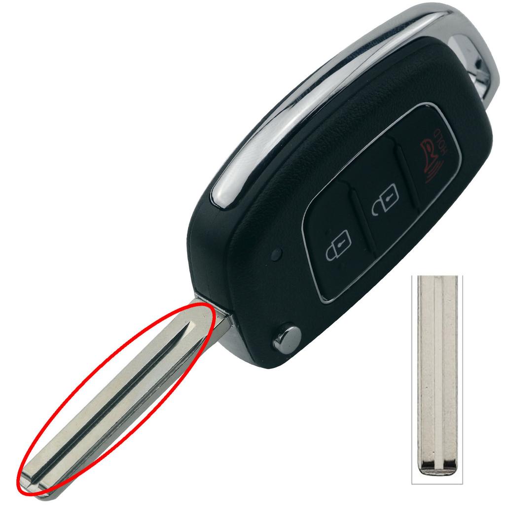 Jingyuqin  3/4 Buttons Flip Folding Remote Car Key Fob Shell Case Cover For Hyundai HB20 SANTA FE IX35 IX45 Accent I40