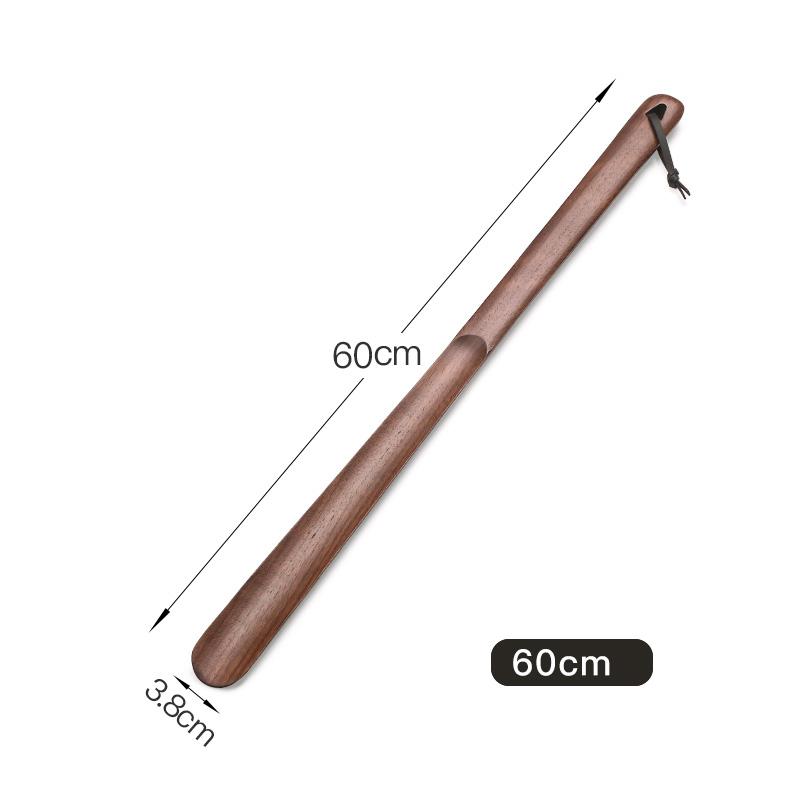 Black Walnut wooden Professional Shoe Horn Flexible Long Handle Shoehorn Useful Shoe Lifter Professional Shoe Spoon Home Tools
