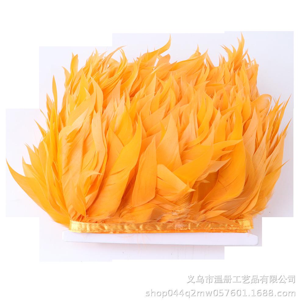 Goose Feather Tear Piece Clothing Accessories Material Color Goose Feather Skirt Cloth Belt DIY Stage Performance