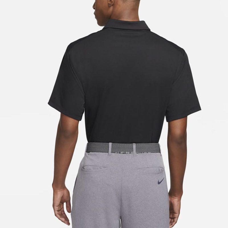 Nike Polo Shirts Men's Black Polo Collar Moderate Straight Fit CU9792-010