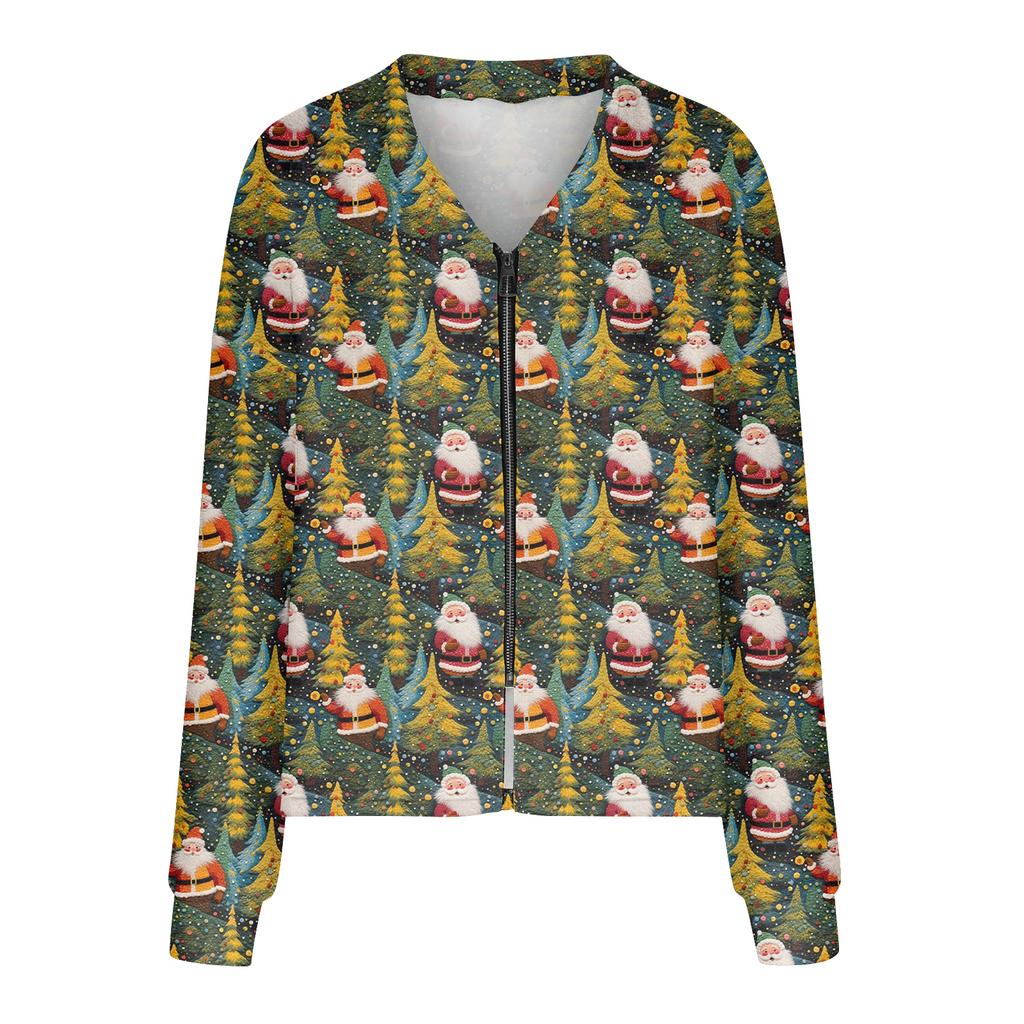 Dame Gensere med glidelås Sweatshirts Langermet Oversized Jakker Myke Casual Løse Tunikatopper