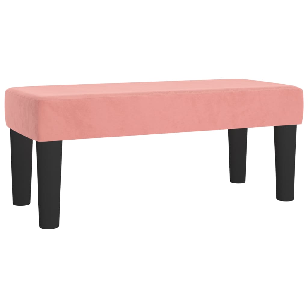 Box Spring Bed with Mattress Pink 80 x 200 cm Velvet
