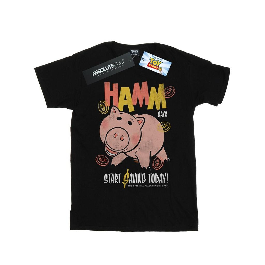 Disney Girls Toy Story 4 Hamm The Piggy Bank Cotton T-Shirt