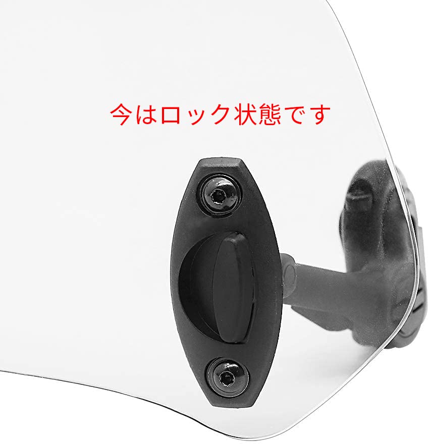 Alpha Rider Clip-on Windscreen Extension, Spoiler Air Deflector, Universal Fit for BMW F800 R1200GS, Yamaha, Kawasaki, Honda, Suzuki, etc., Clear