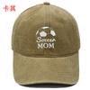 New Soccen MOM football embroidery washed baseball cap men's and women's leisure outdoor sports sun hat
