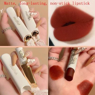 Matte Lace Honey Mist Lipstick, Long-Lasting Non-Stick Lipstick