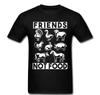 Animals Friends Not Turkey Food Pig Cow Rabbit Bull T Shirt Tee