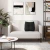 Back Cushion Black 45 X 24 X 50 Cm Fabric