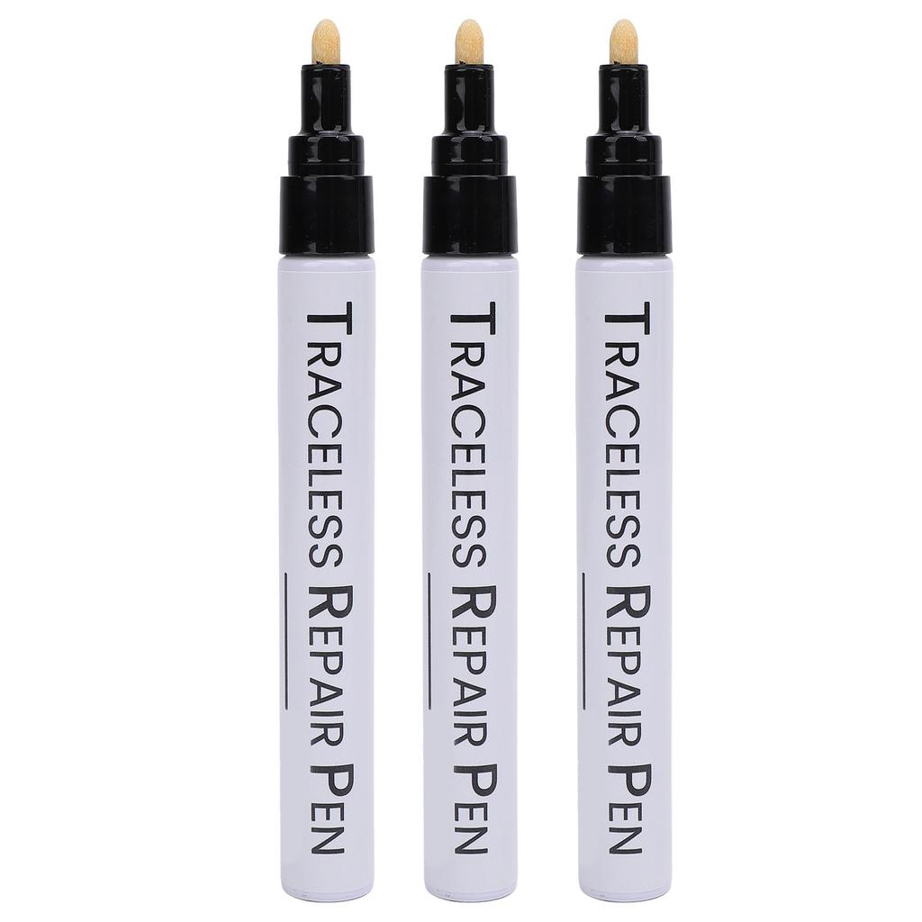 3 Pcs Black Touchup Paint Pen for Car Weather Resistant Long Lasting Automotive Scratch Repair Pen