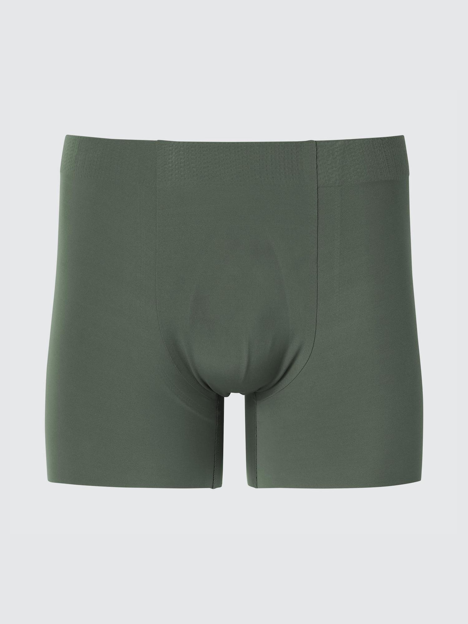 

Uniqlo Japan Airism Ультрабесшовные боксеры-слипы Закрытая передняя часть 58 DARK GREEN/L