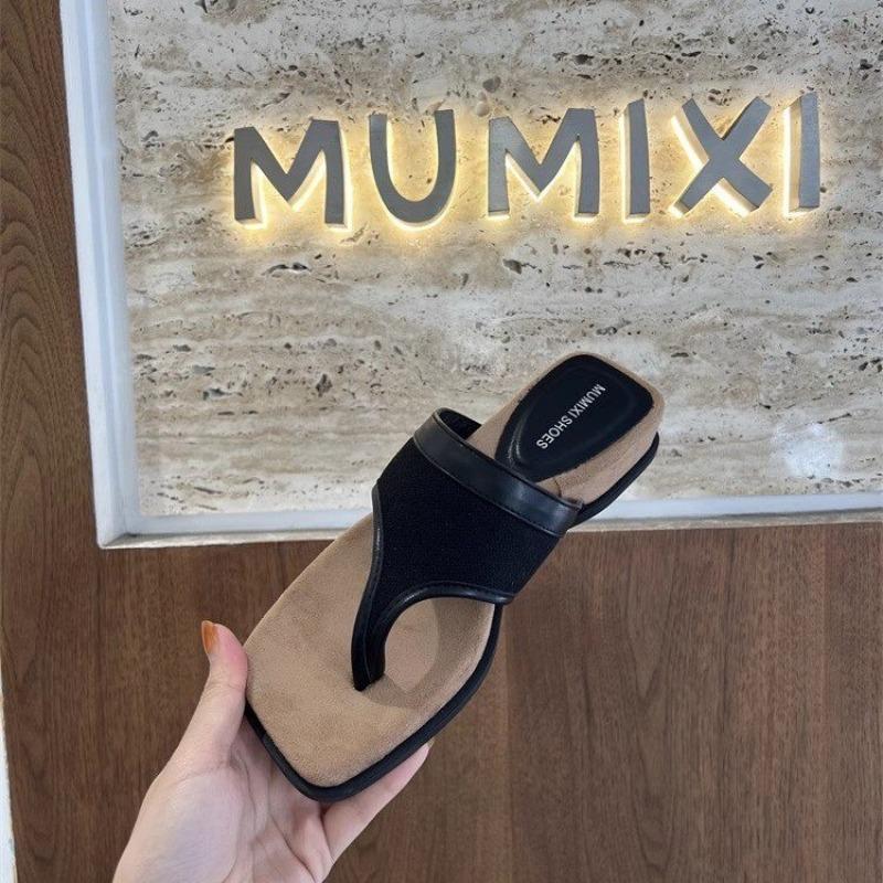 Fashion 2025 Flats Clip Toe Slippers Women's Sandals Casual Designer Shoes Summer Slides Fad Walking Beach Flip Flops New Woman Shoes