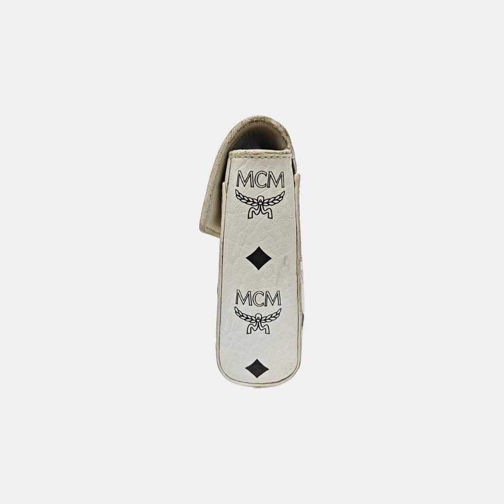 [Gebraucht] Modische Vintage Logo-Print PVC Umhängetasche Mittel - Akzeptabel #1GMPWG0