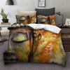 100% Bamboo Fiber Bedding Set Duvet Cover Pillow Cases Golden Buddha Bed Cover Sets Western 3 Pc Super King 260x220 Home Textile