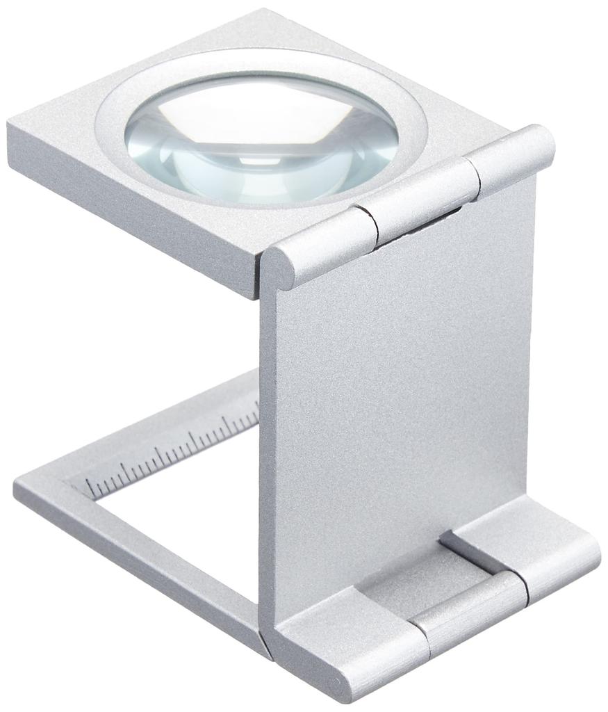 Vixen Shimami D28 Magnifying Glass with Metal Holder Shimami Standard Magnifying Glass 6x Magnification (41381) - (with Scale) -