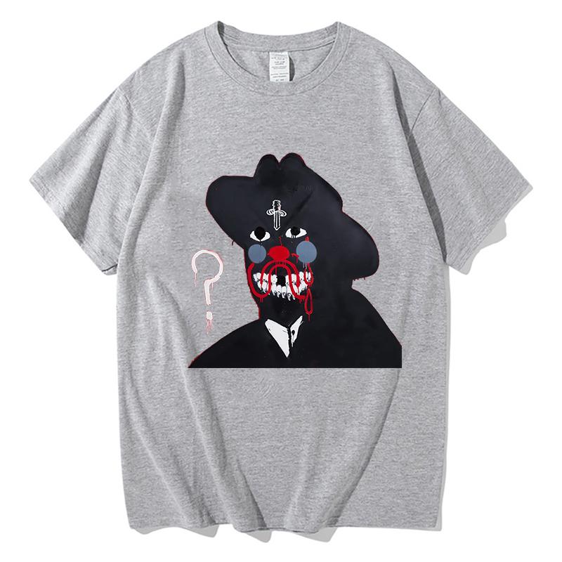 21 Savage WAS IST MIT DEN STRASSEN passiert Print T-Shirt Album T-Shirts Kurzarm Baumwolle Herren T-Shirts Unisex Locker Unisex Unisex T-Shirts