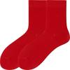 Men Spring and Autumn Fashion New Year's Pure Red Tube Cotton Socks