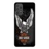 Phone Case - MANIACASE - Samsung Galaxy A73 - Silicone - Black - Harley Davidson Logo