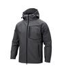 Men's Hooded Quick-Dry Outdoor Softshell Jacket - Three-Proof, Loose Fit, Plus Size, Multi-Pocket, Versatile Sports/Fitness Style