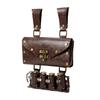 Vintage Renaissances Costume Accessories Set with Faux Leather Belt and Belt Bag Pouch with 4Pcs Cork Potion Vials