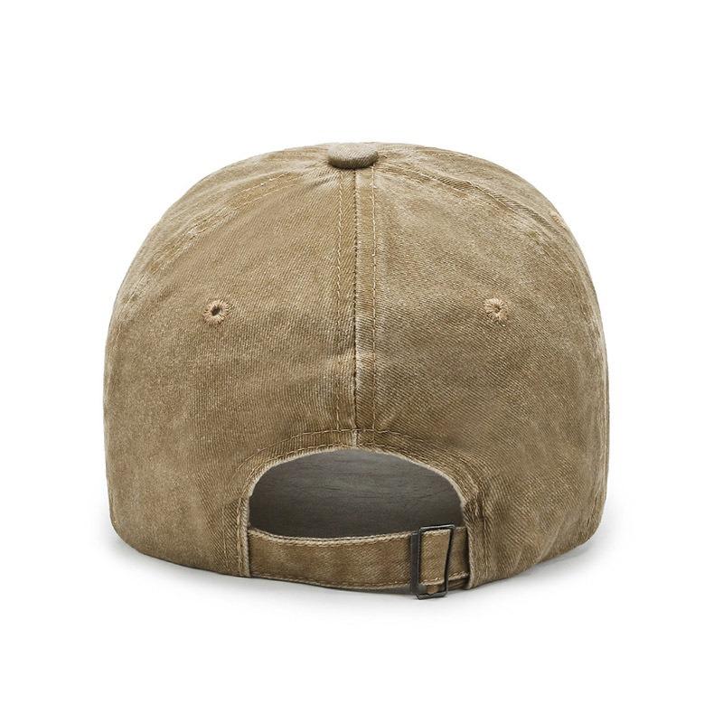 New Version of High-quality Patch P Letter Baseball Cap Spring and Autumn Versatile Cap Curved Brim Washing Cap Sun Protection Cap