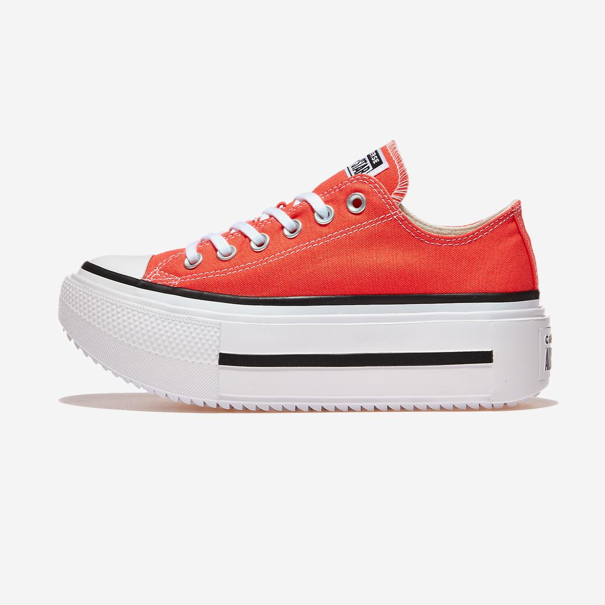 

[Converse] Chuck Taylor All Star Lift Double Stack Vermilion Red, A16284C, 1020113073, Popular Korean Shoes 260