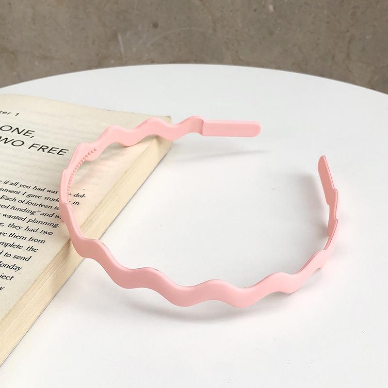 

Повязка для волос цвета Моранди, модная женская повязка на голову, широкая, зубчатая, волнистая, матовая, аксессуары для волос для девочек