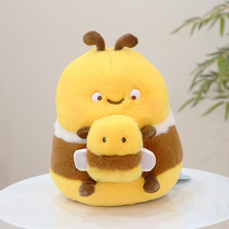 Adorable Bee Plush Toy Creative Pull String Stuffed Animal Soft Pp Cotton