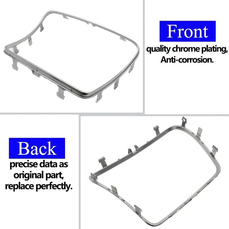 For Mercedes Benz C GLC W205 C200 250 300 400 W253 GLC200 300 2015-2021 Car Water Cup Holder Chrome Plating Strip Trim Ring