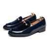 Men's Large Suede Pointed Toe Leather Loafers - British Style Formal/Casual Slip-ons