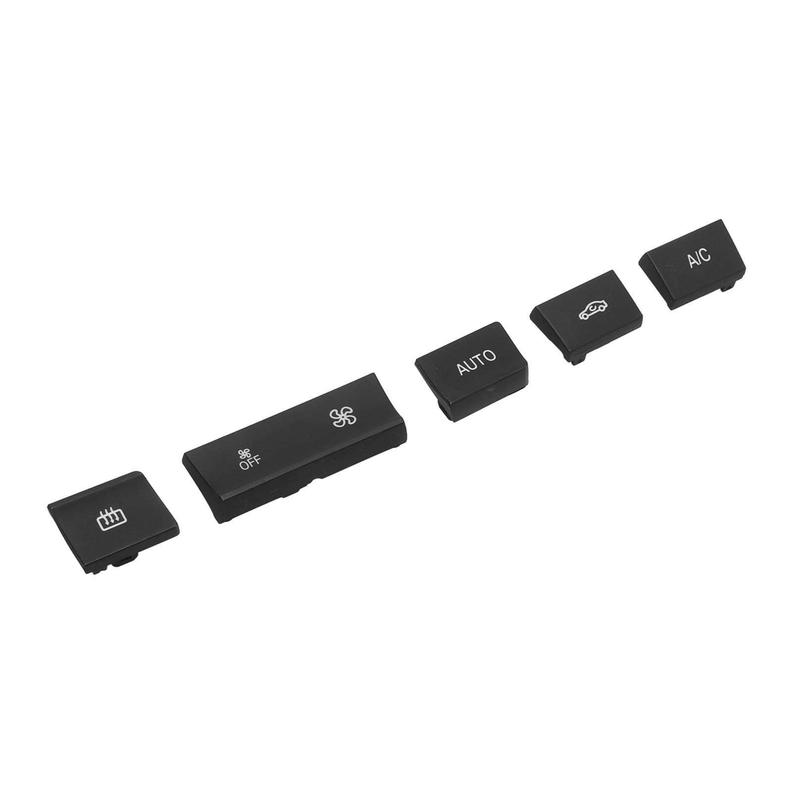 5 Pcs AC Heater Button Switch Cover Heater Climate Control Button Stickers Replacement for 1 2 3 4 Series F Models