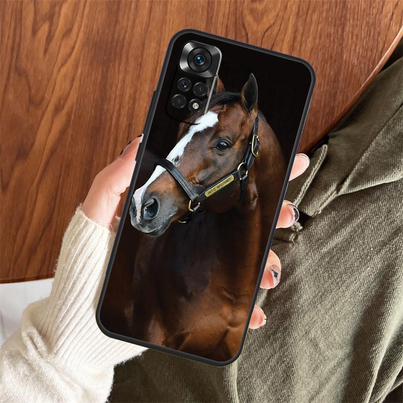 

Animal Steed Horse Case For Xiaomi Redmi Note 13 14 Pro 12 11 10 15 Pro Plus Redmi 15 C 13 10C 12C 13C 14C Cover Redmi Note 15 5G