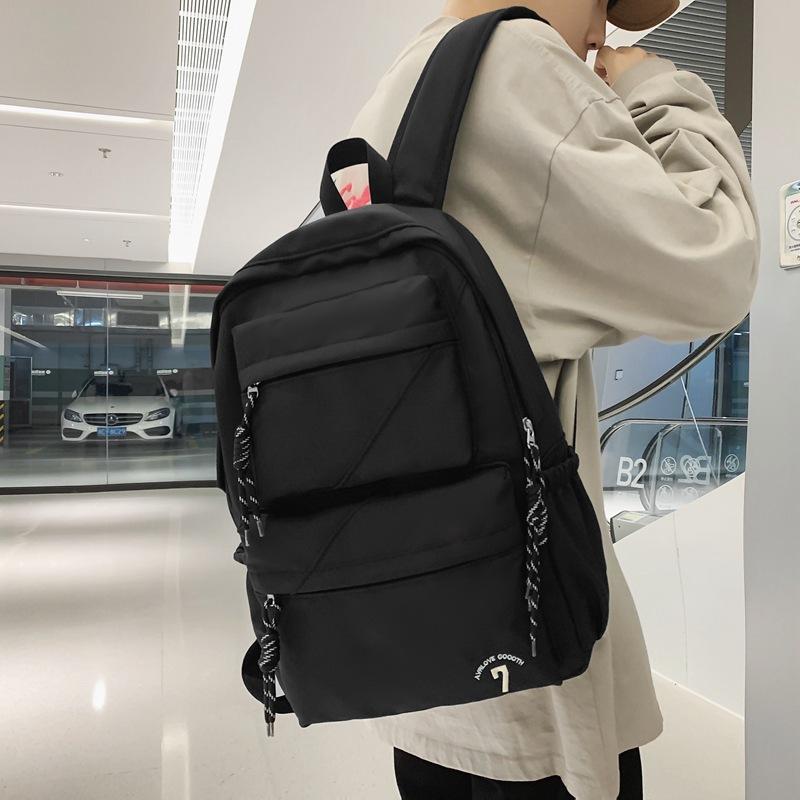 New Large-capacity Backpack Harajuku Ins Color Matching Junior High School Student Schoolbag Simple Niche Trendy Backpack