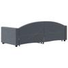 Pull Out Daybed Dark Gray 80 x 200 cm Velvet