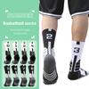 1 Paar Mittelsocken Schweißabsorption Elastizität Basketball Nummern Design Hoher Rippenbund Socken für Sport