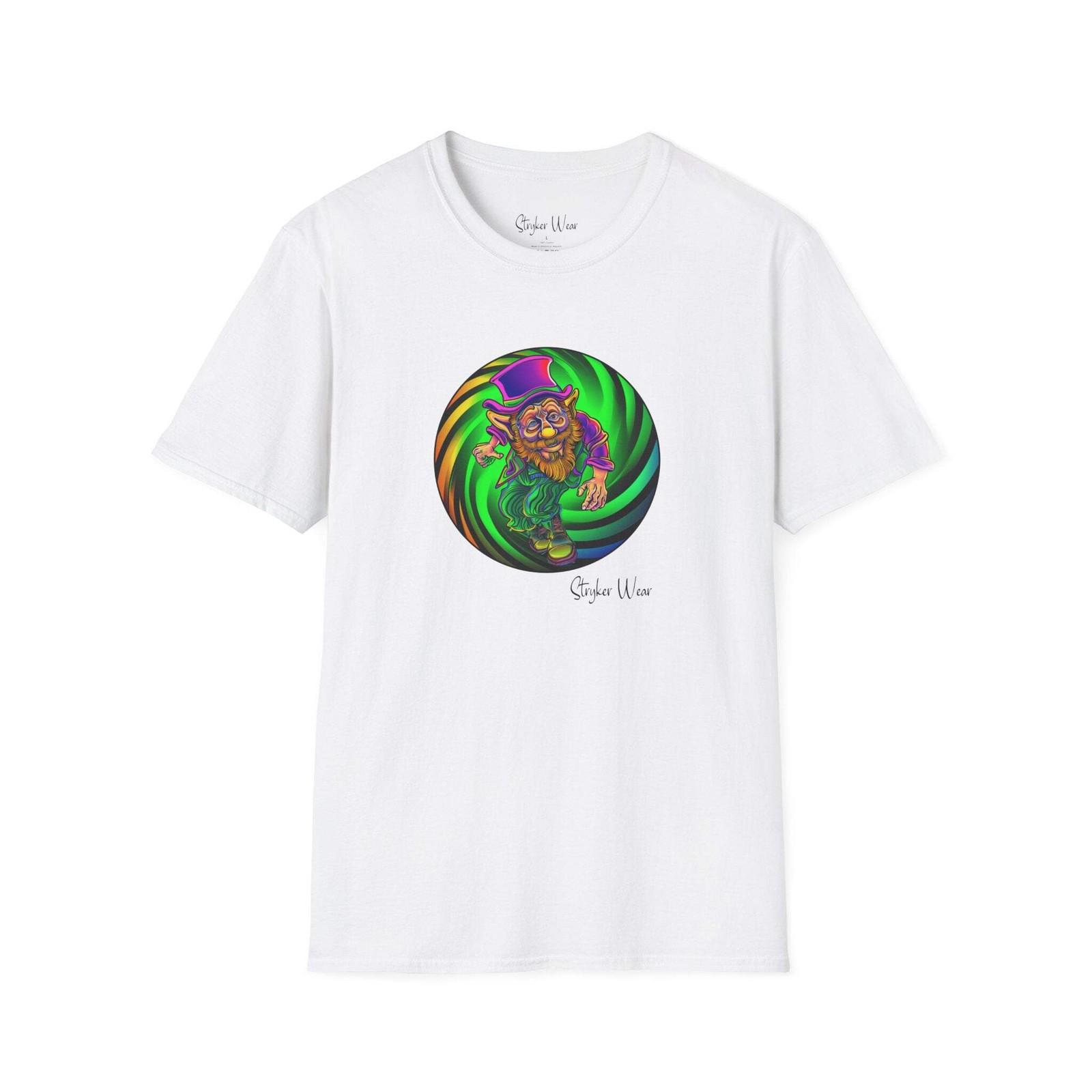 Psychedelic Leprechaun Art | Unisex Softstyle T-Shirt S