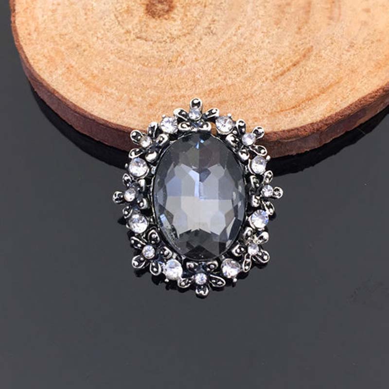 

Engood 50Pcs Retro Drop Oval Rhinestone Buckles Sewing Trim & Embellishments Craft button Wedding DIY Hair Accessories