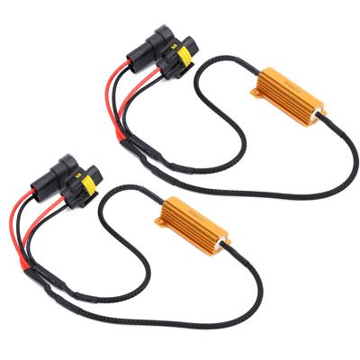 2 Stück Lastwiderstandsadapter 50W 6 Ohm H11 880 881 LED Metall für Blinker Nebelscheinwerfer
