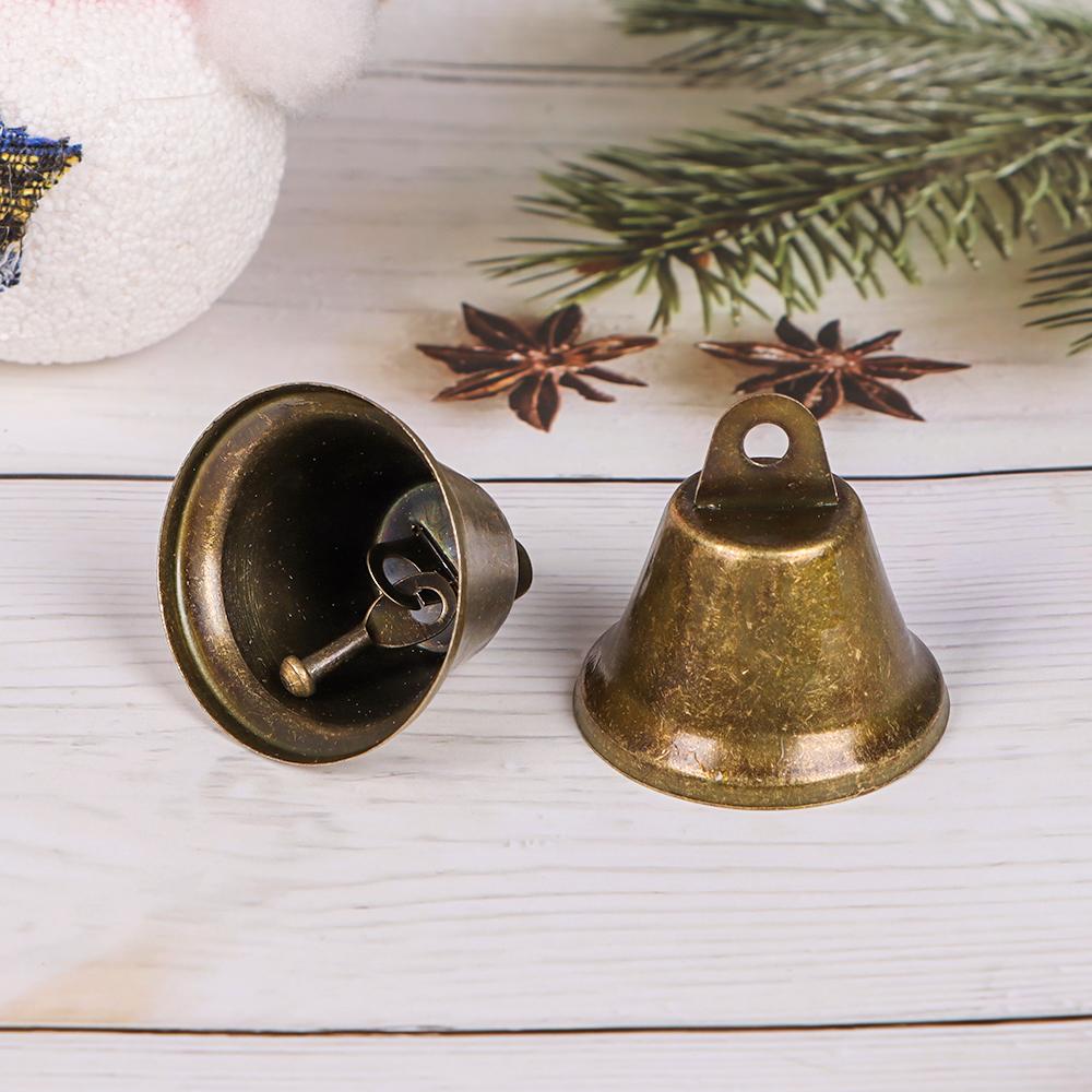 10 Pcs DIY Crafts Small Bells Jingle Bells Vintage Decoration Bells for Hanging Christmas New Year Wedding Party Decorations