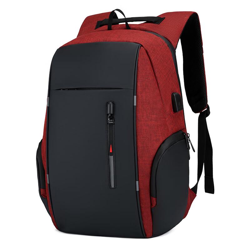 Fengmao Men s Business Laptop Backpack with USB Large (One Size)
