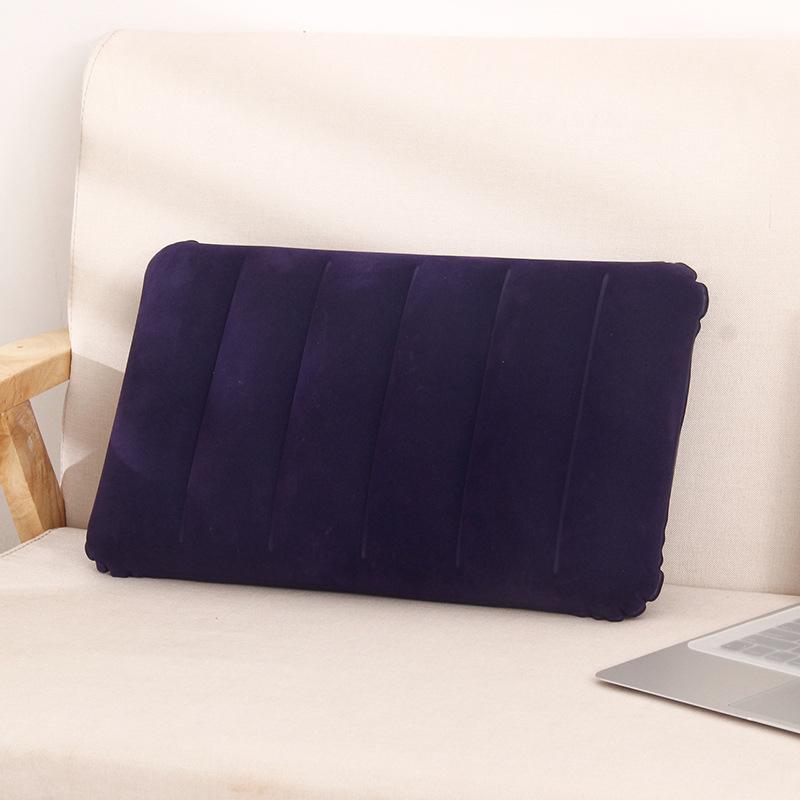 Pvc Inflatable Outdoor Camping Pillow Portable Head Pillow Travel Chin Support Cushion Office Rest Camping Neck Pillow