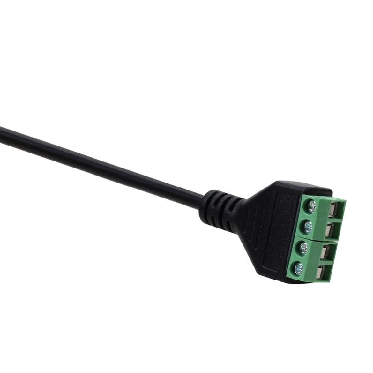 Vergoldete 3,5mm TRRS Sound Balun Kabel 4-Pin Schraubklemmen Anschlüsse 30cm Stereo auf Mono Adapter