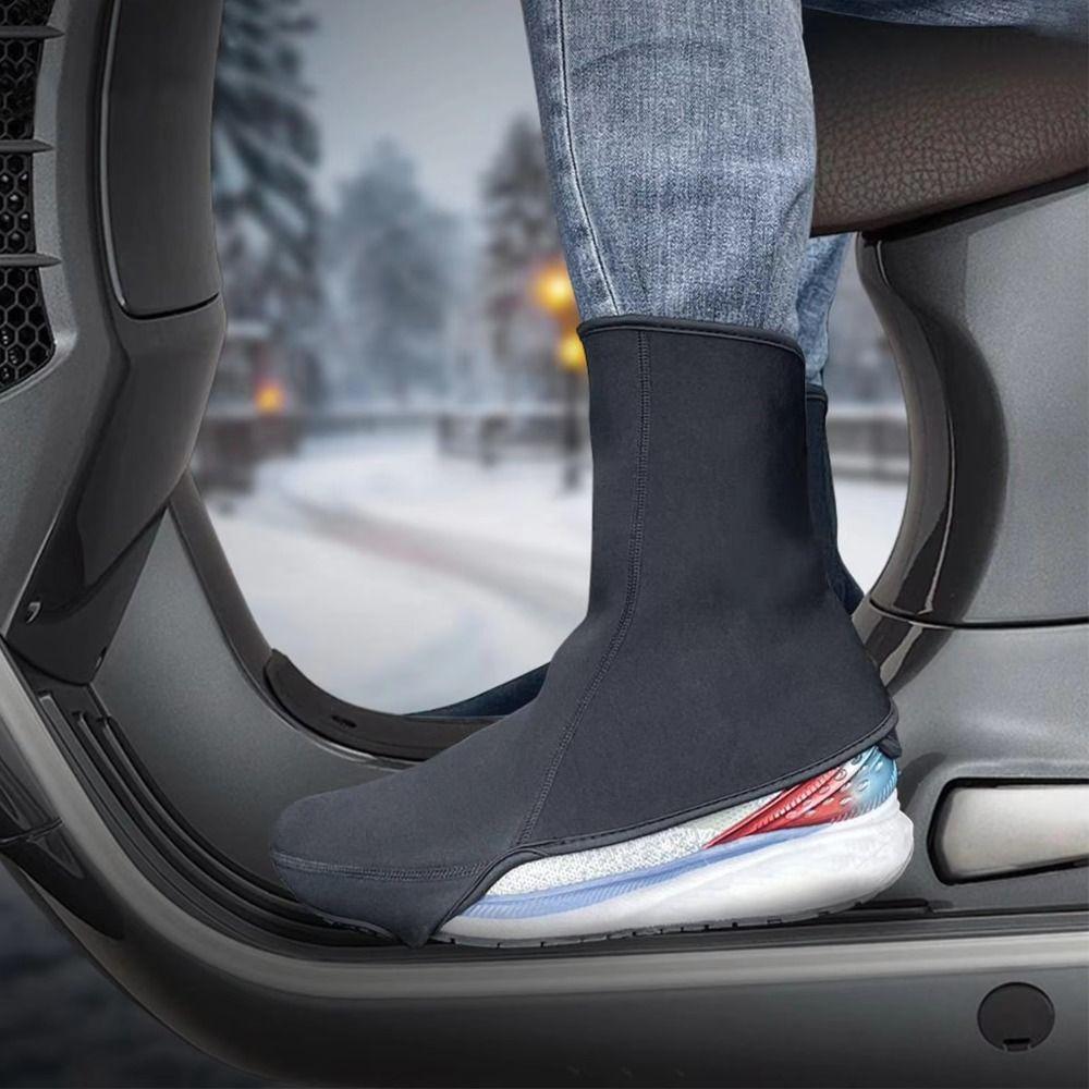 Cold-proof Cycling Shoe Covers Neoprene Motorcycle Riding Leg Covers Mountain Bike