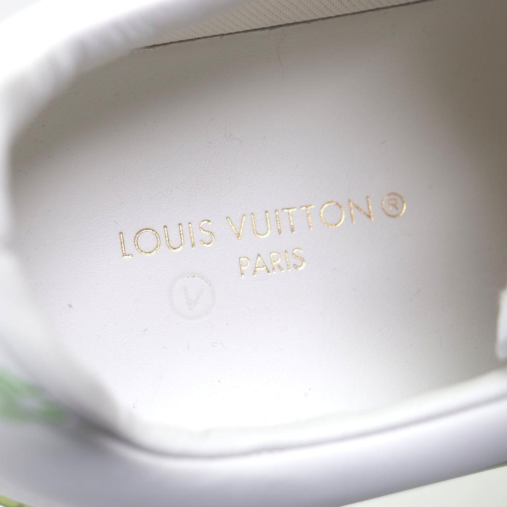 Excellent LOUIS VUITTON Low cut sneakers white leather mens 10 Used