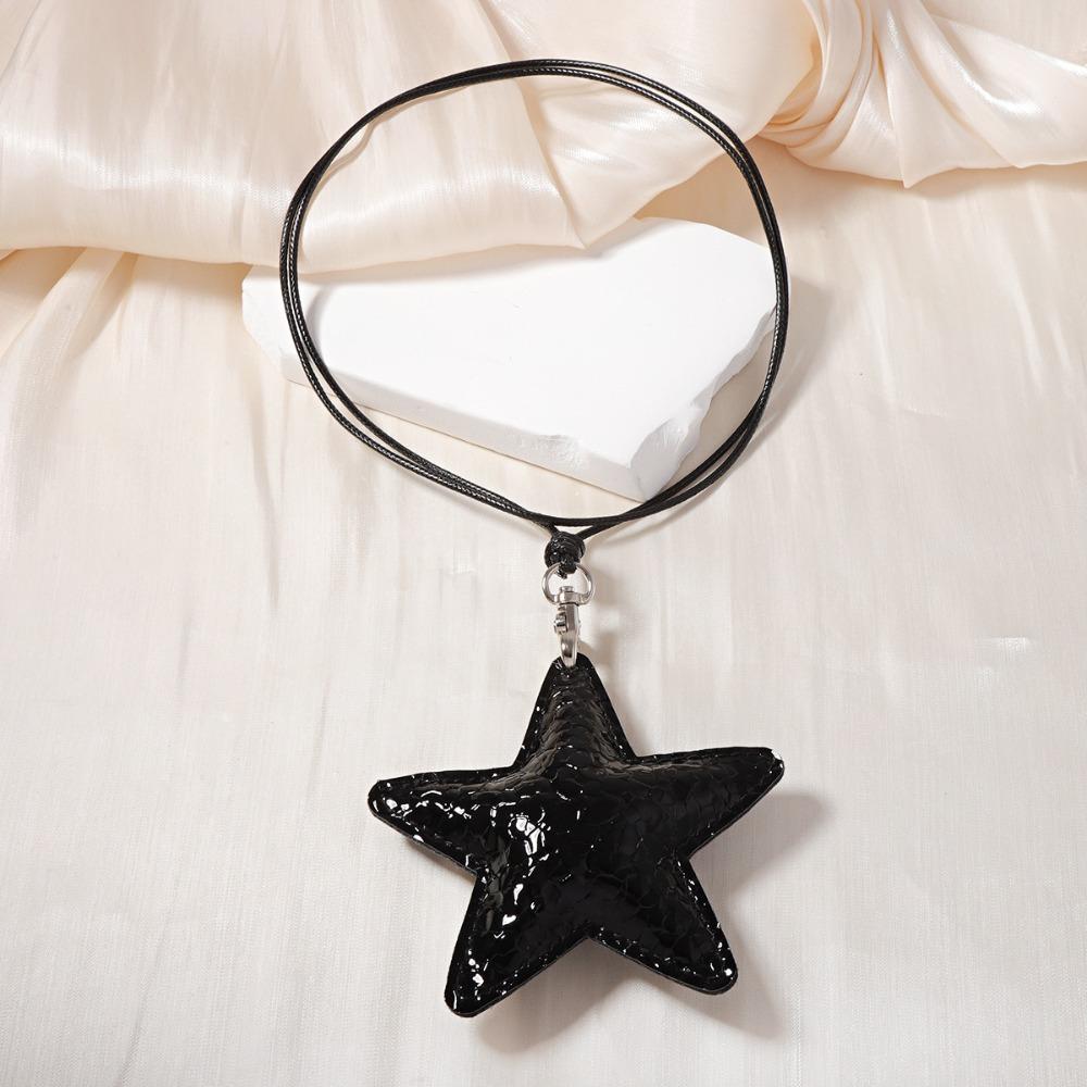 

PU Small Bag Necklace Adjustable Chain Sweater Chain Necklace Creative Gift Neck Hanging Jewelry 1