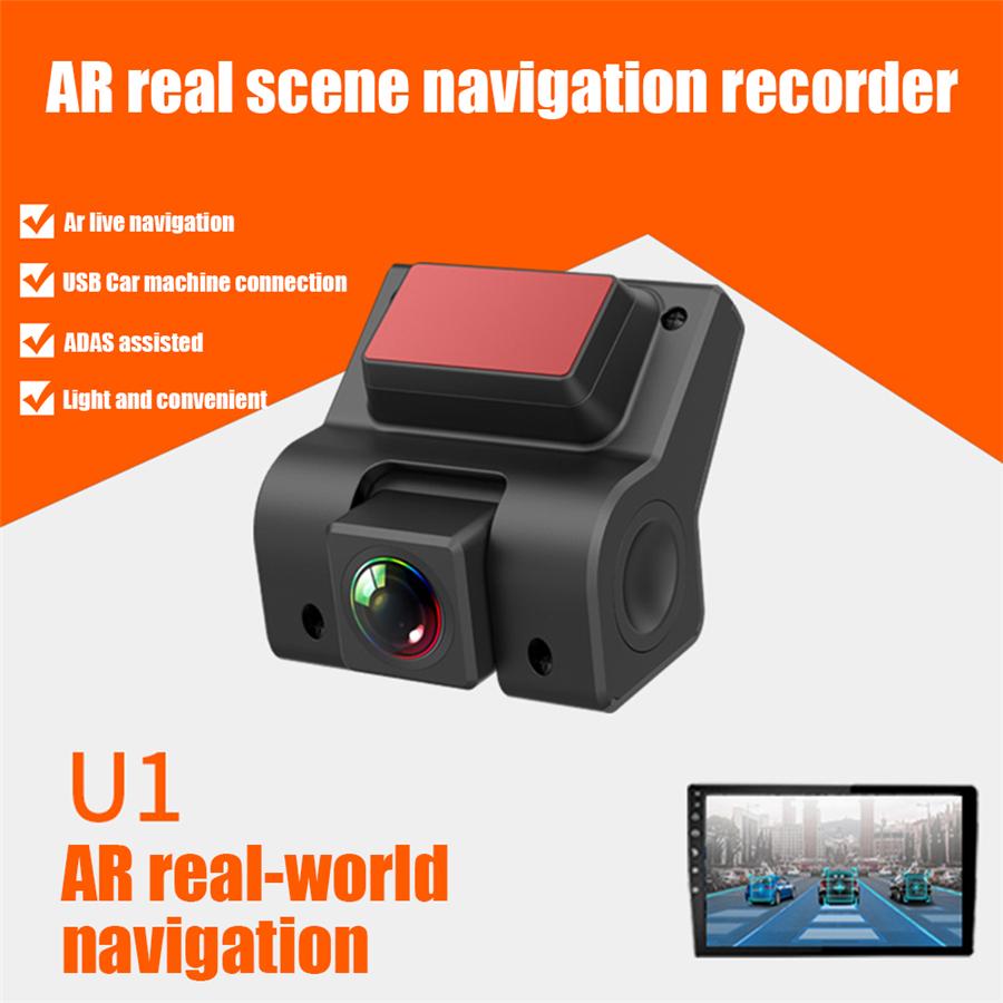U1 AR Navigation Dashboard Camera ADAS Night Vision Car DVR USB Dash Cam for Android Car Radio Head Unit