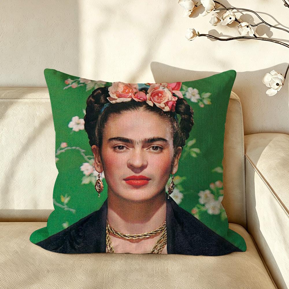 Artist FFrida KKahlo Cushion Cover Pillow Case Antidustmite Pillowcase Silky Short Plush Sofa Cushion Cover hot