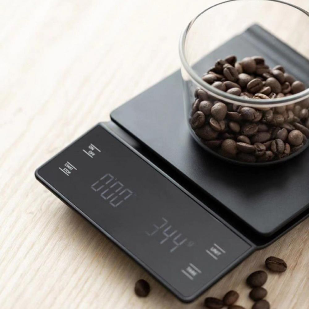 Portable Digital Kitchen Scale 0.1g High-precision Coffee Scale with Insulation Pad for Weighing Coffee and Food