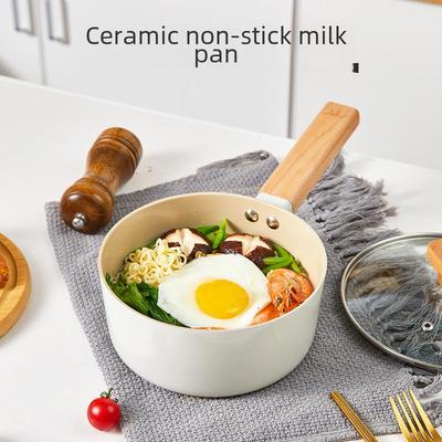 Seramik Yapışmaz Süt ve Noodle Pişirme Tenceresi Ev Kullanımı İçin - İndüksiyonlu ve Gazlı Ocaklarla Uyumlu. Bebek Maması için Mükemmel.