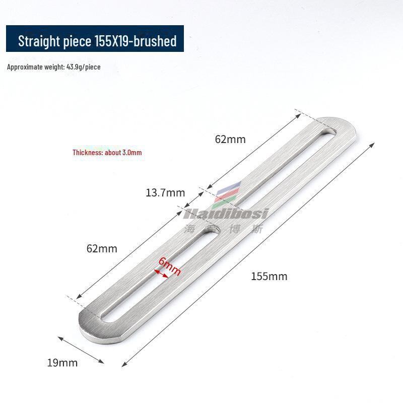 Stainless Steel Adjustable L-Shaped 90° Angle Bracket Connector